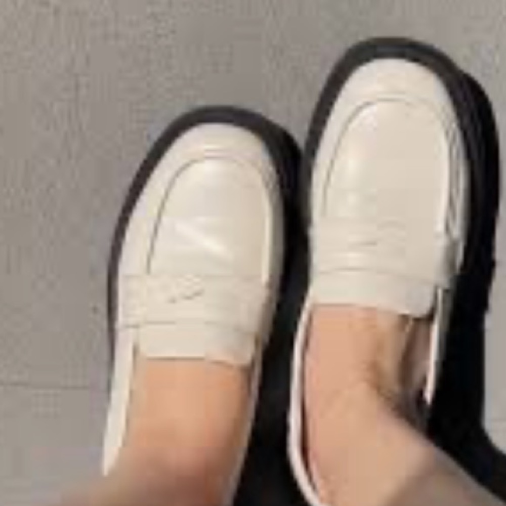 wild fable penny loafers in white with platform size 9.5 new - Picture 5 of 5